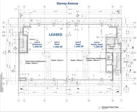 550 W Garvey Ave, Monterey Park, CA à louer Plan de site– Image 2 sur 2