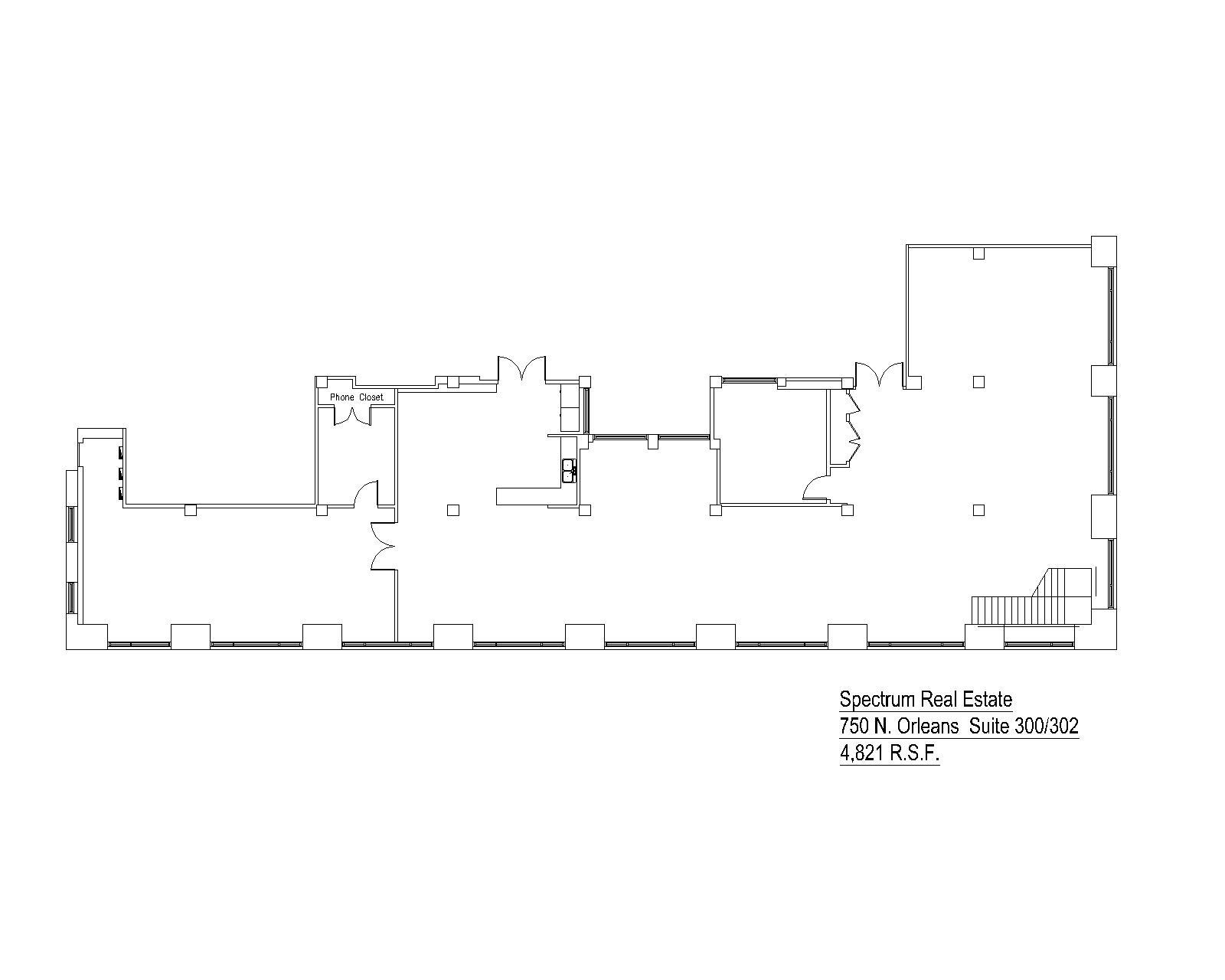 750 N Orleans St, Chicago, IL à louer Plan d’étage– Image 1 sur 1