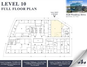 5120 Woodway Dr, Houston, TX à louer Plan d’étage– Image 2 sur 2