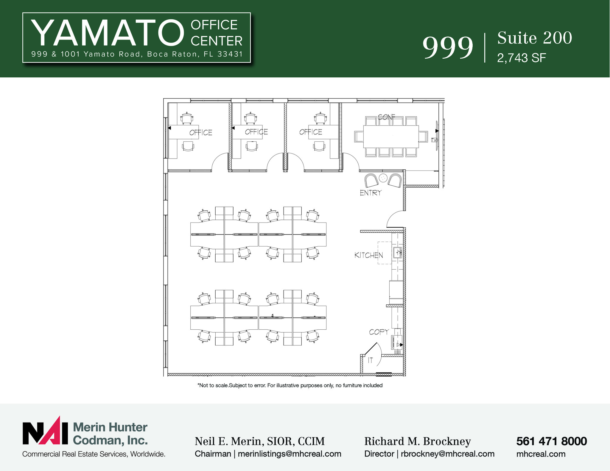 999 Yamato Rd, Boca Raton, FL à louer Plan d’étage– Image 1 sur 10