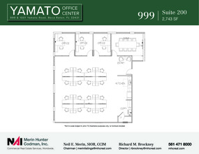 999 Yamato Rd, Boca Raton, FL à louer Plan d’étage– Image 1 sur 10