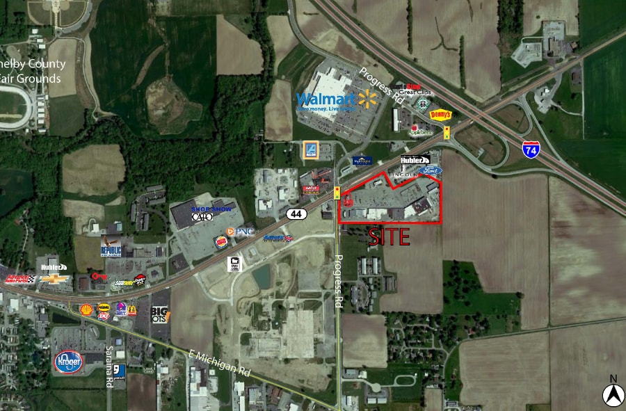 2505-2549 E State Road 44, Shelbyville, IN à louer Photo de l’immeuble– Image 1 sur 2