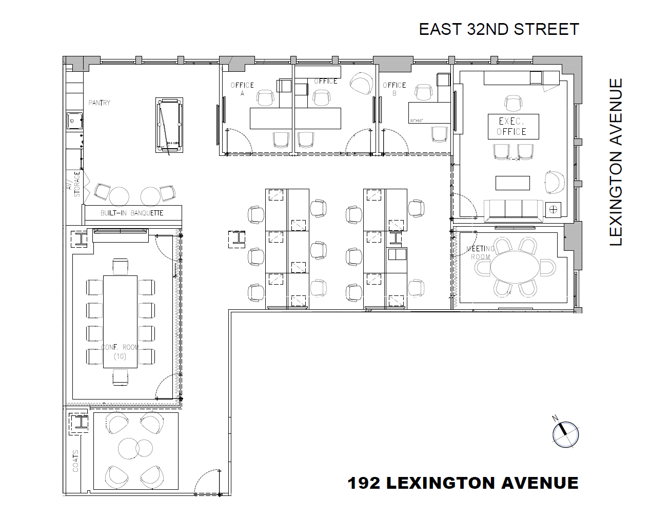 192 Lexington Ave, New York, NY à louer Plan d’étage– Image 1 sur 5