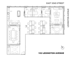 192 Lexington Ave, New York, NY à louer Plan d’étage– Image 1 sur 5