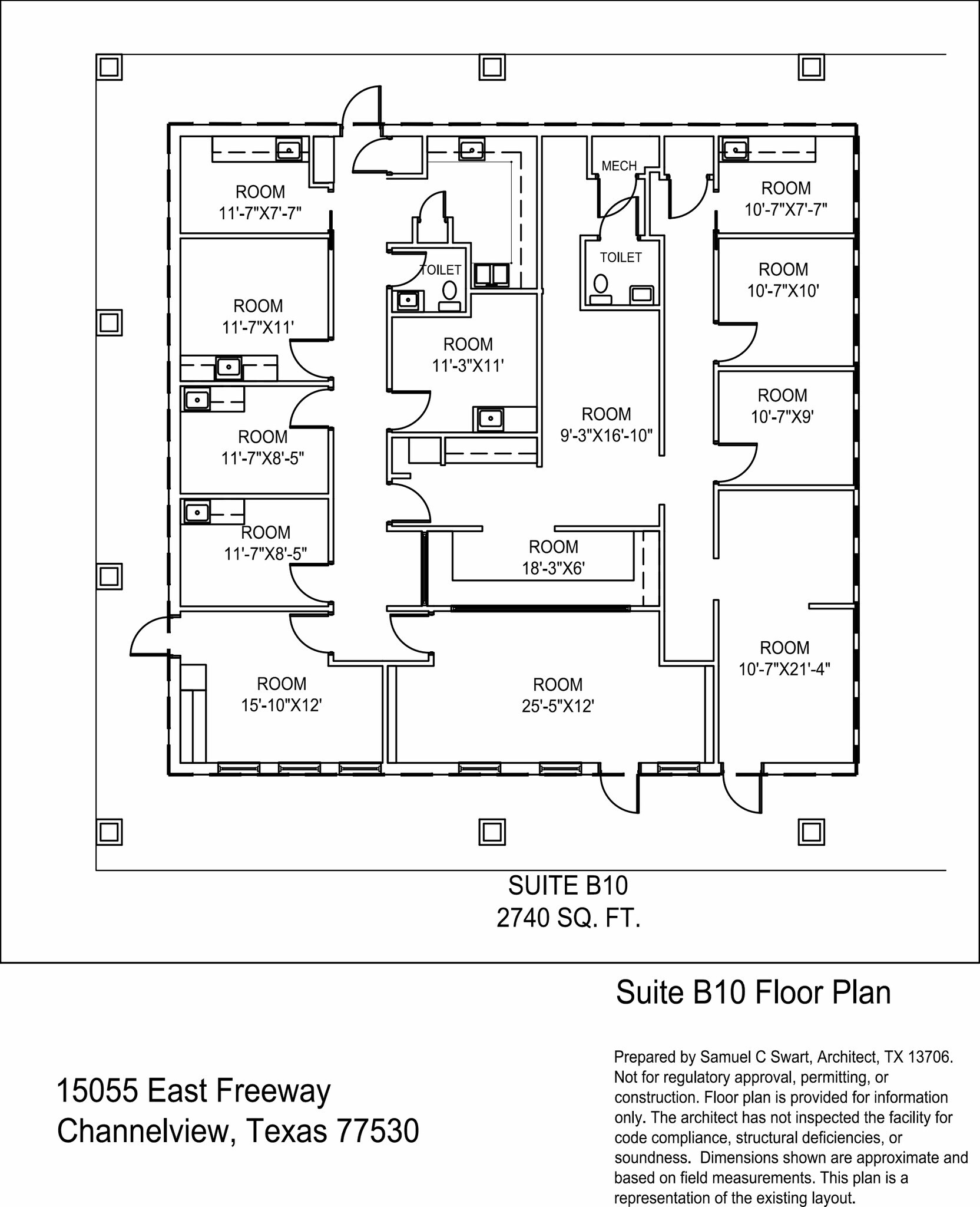 15055 East Fwy, Channelview, TX à louer Plan d’étage– Image 1 sur 1