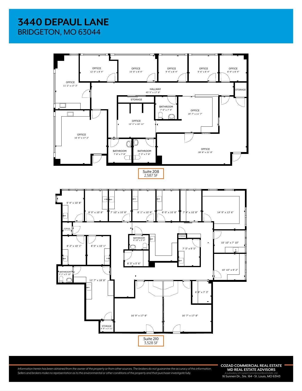 3440 DePaul Ln, Bridgeton, MO à louer Plan d’étage– Image 1 sur 1