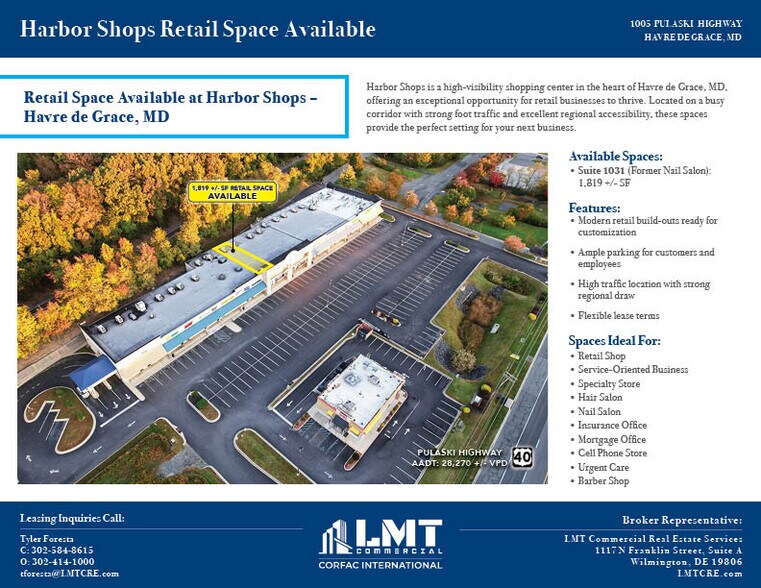 1005 Pulaski Hwy, Havre De Grace, MD à louer - Photo de l’immeuble – Image 2 sur 4