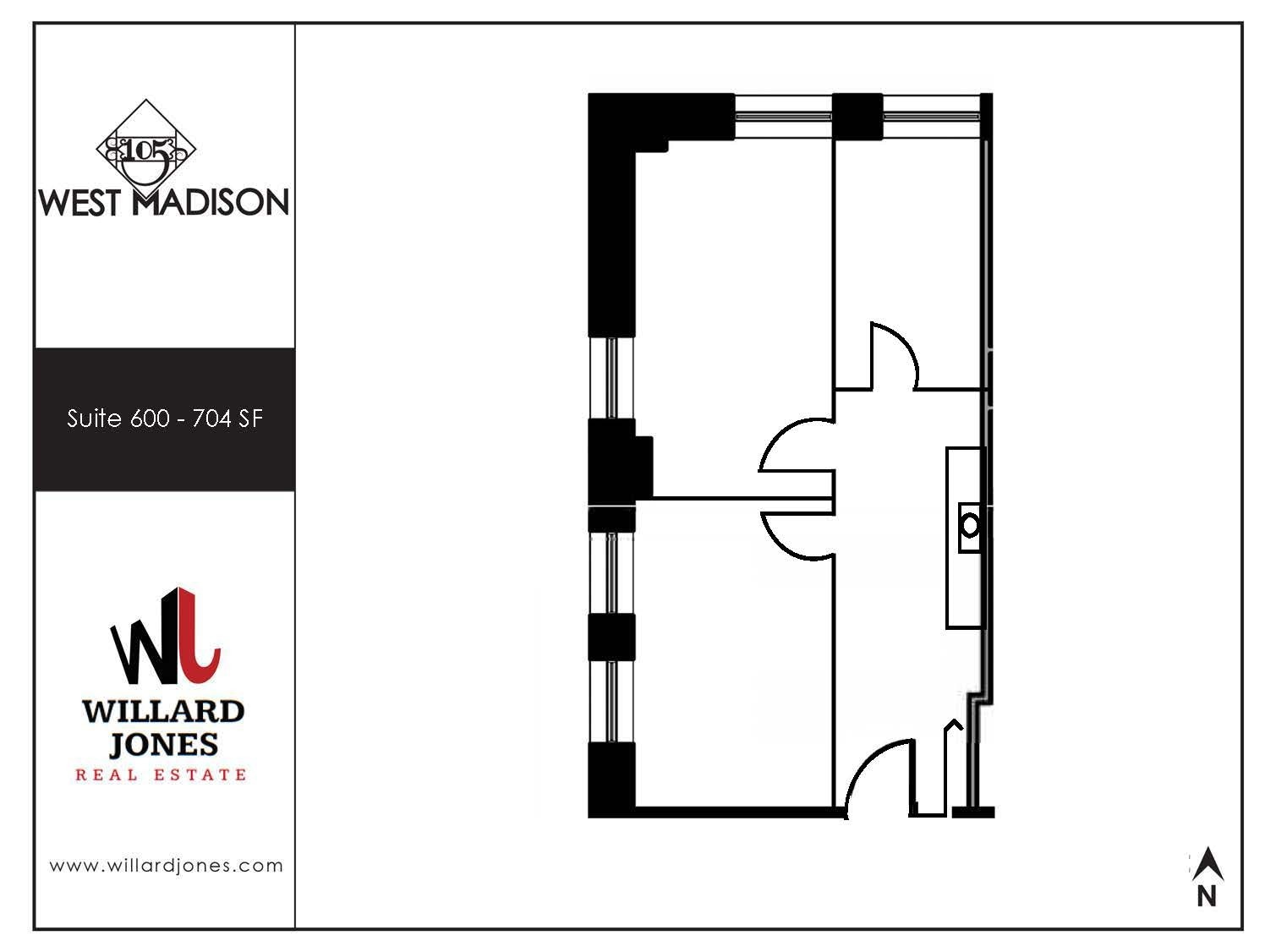 105 W Madison St, Chicago, IL à louer Plan d’étage– Image 1 sur 1