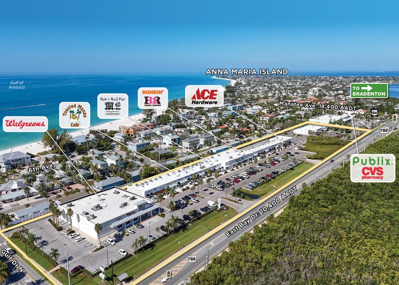 3200-3352 E Bay Dr, Holmes Beach, FL à louer - Aérien – Image 2 sur 5