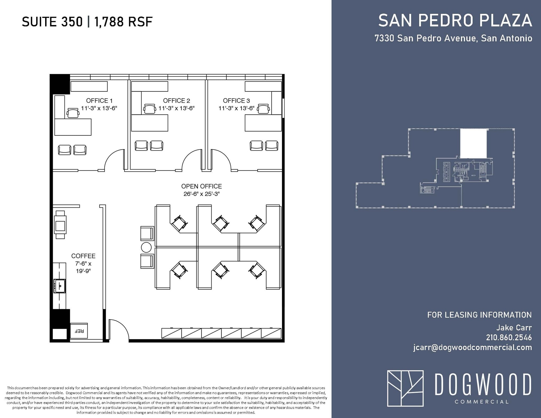 7330 San Pedro Ave, San Antonio, TX à louer Plan d’étage– Image 1 sur 1