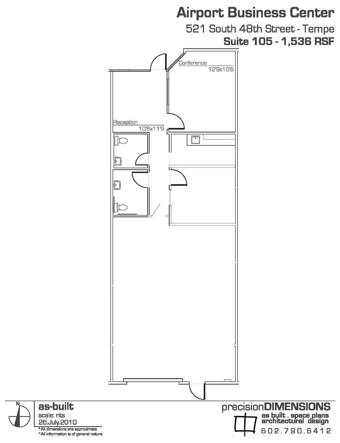 637 S 48th St, Tempe, AZ à louer Plan d’étage– Image 1 sur 1