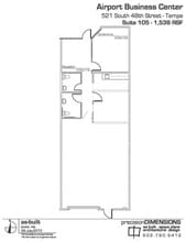 637 S 48th St, Tempe, AZ à louer Plan d’étage– Image 1 sur 1