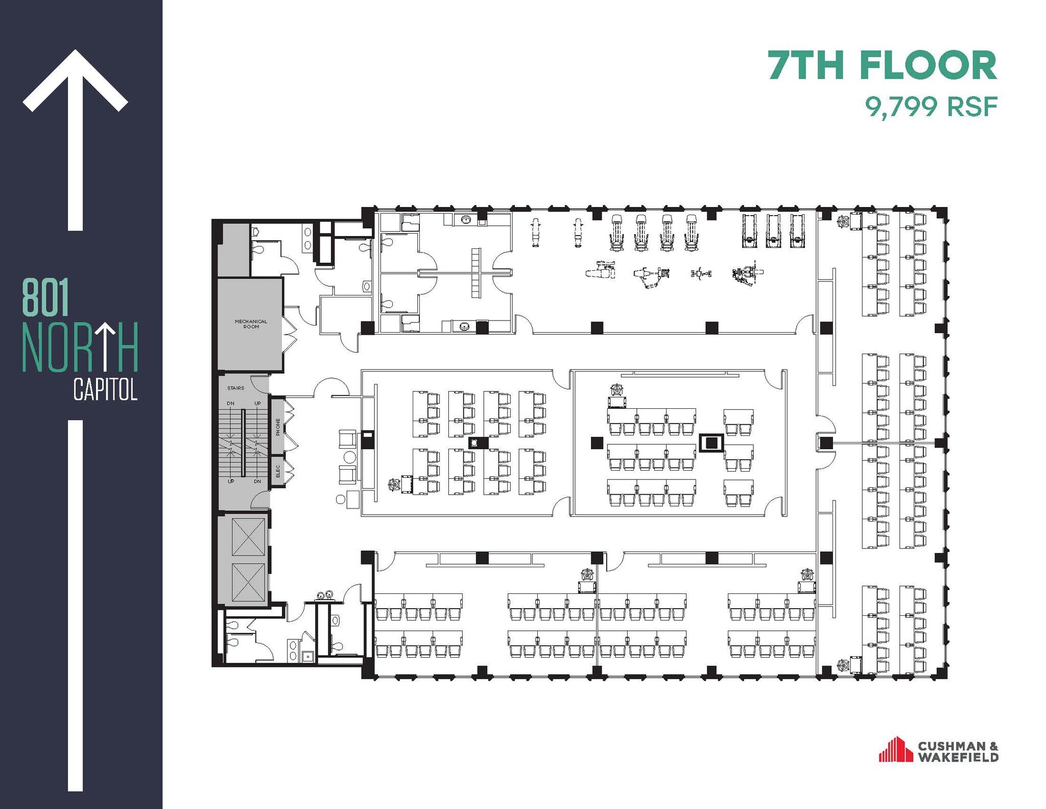 801 N Capitol St NE, Washington, DC à louer Plan d’étage– Image 1 sur 1