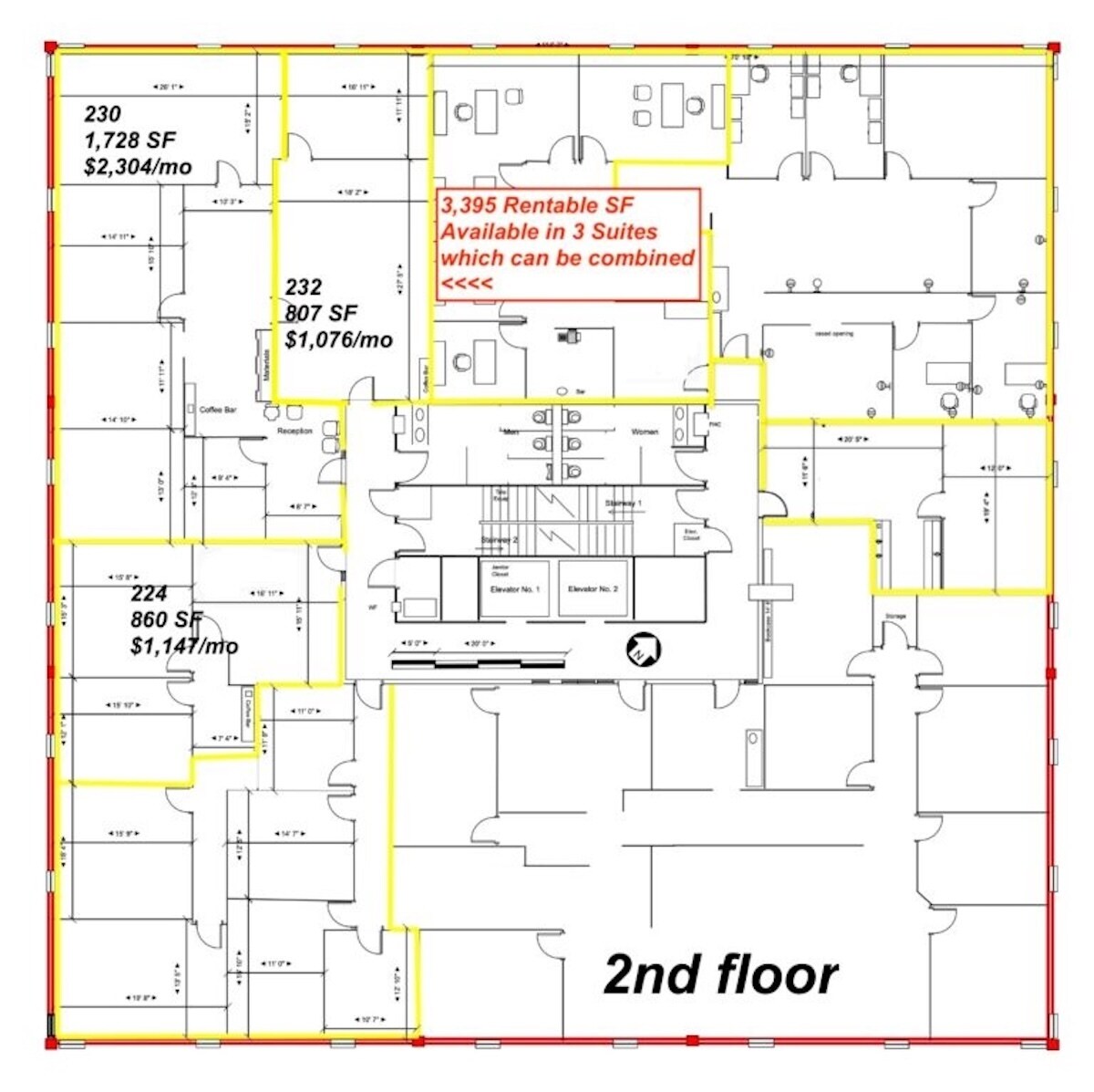 6801 Broadway Ext, Oklahoma City, OK à louer Plan d’étage– Image 1 sur 2