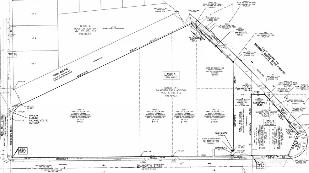 1318 Dalworth Street, Grand Prairie, TX à vendre - Plan cadastral – Image 2 sur 2
