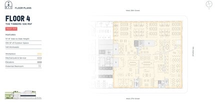 271 11th Ave, New York, NY à louer Plan d’étage– Image 2 sur 2