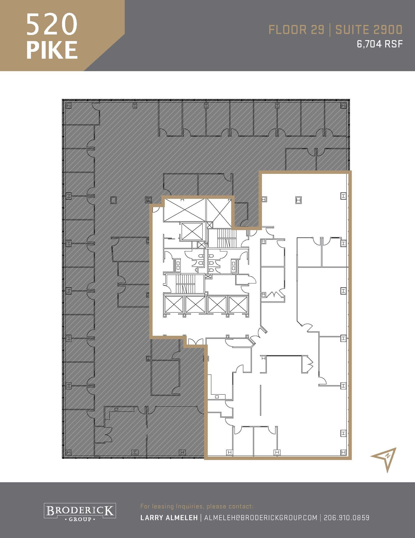 520 Pike St, Seattle, WA à louer Plan d’étage– Image 1 sur 1