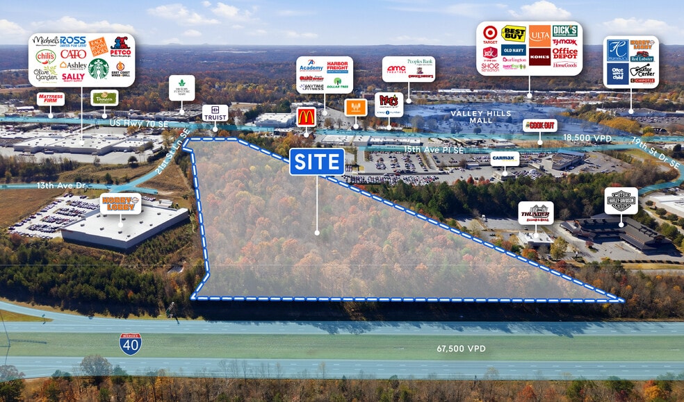 2151 21st St Ln SE, Hickory, NC à vendre - Aérien – Image 2 sur 4