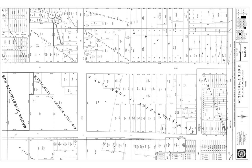 4080-4092 S State St, Salt Lake City, UT à louer - Plan cadastral – Image 2 sur 3