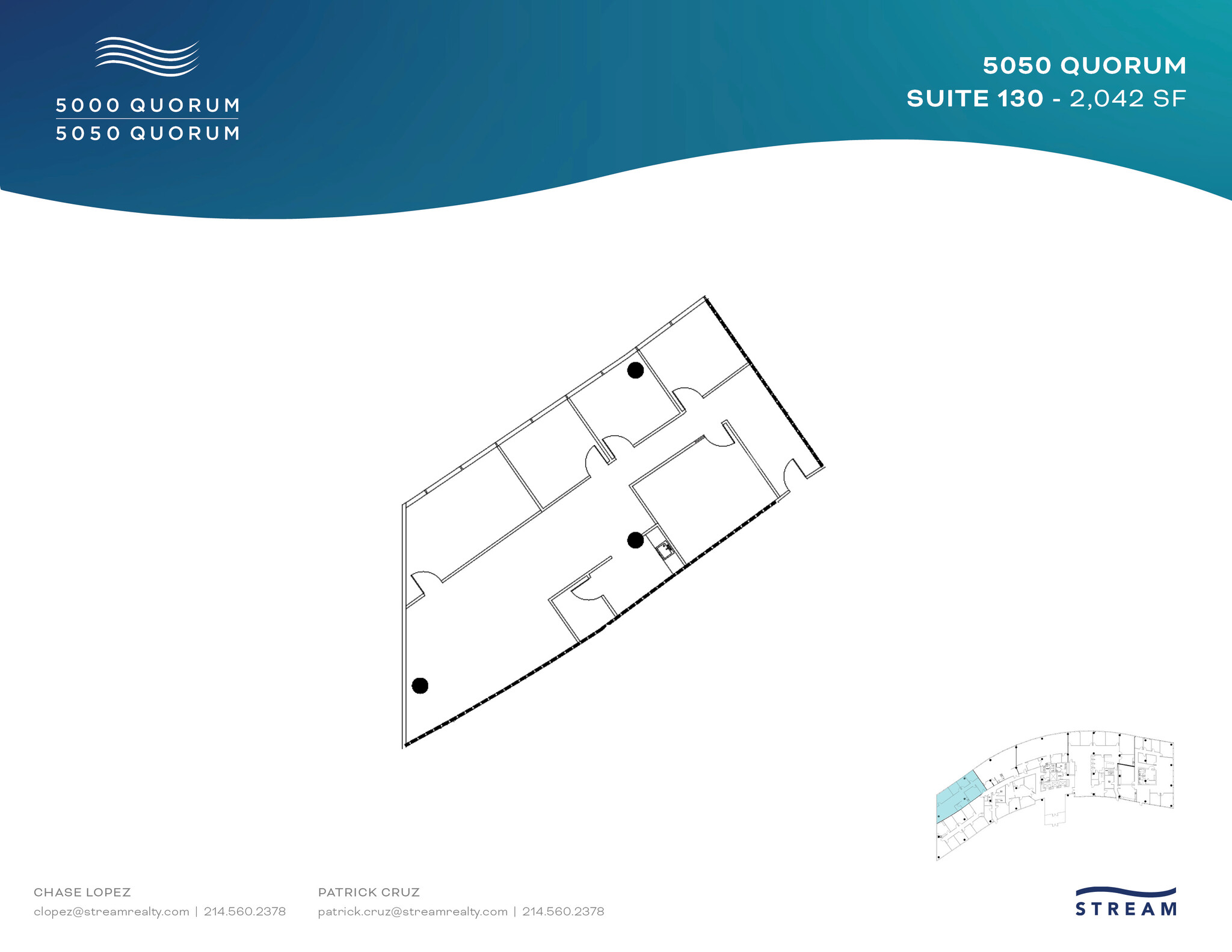 5050 Quorum Dr, Dallas, TX à louer Plan d’étage– Image 1 sur 1