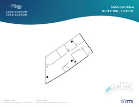 5050 Quorum Dr, Dallas, TX à louer Plan d’étage– Image 1 sur 1