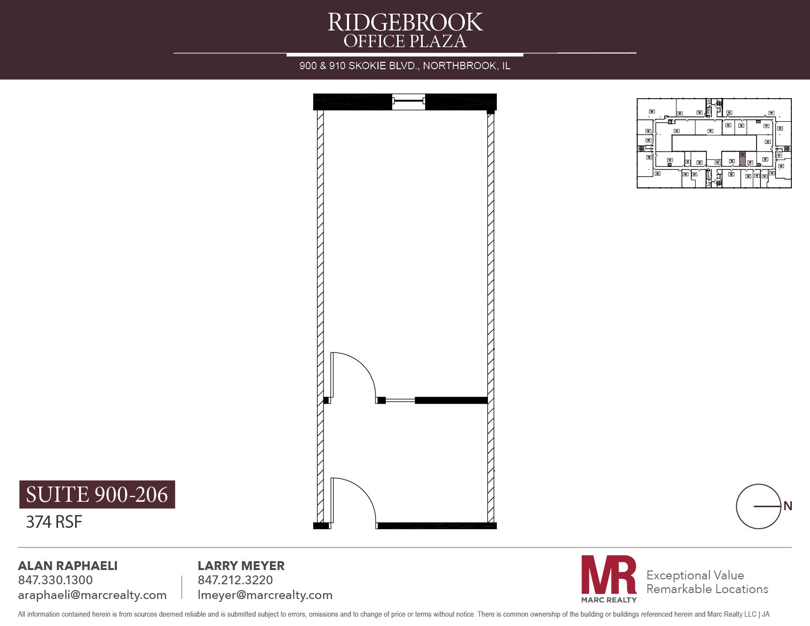900 Skokie Blvd, Northbrook, IL à louer Plan d’étage– Image 1 sur 1