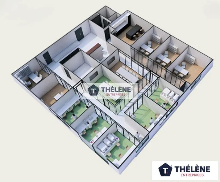 Bureau dans Montpellier à louer - Plan d’étage – Image 3 sur 10
