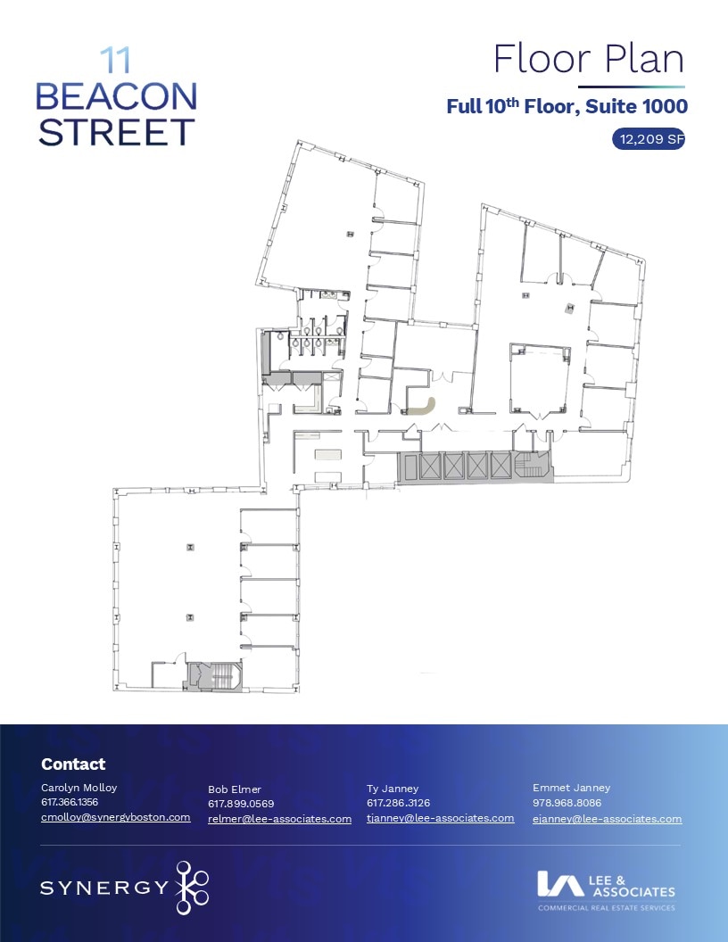 11 Beacon St, Boston, MA à louer Plan d’étage– Image 1 sur 21