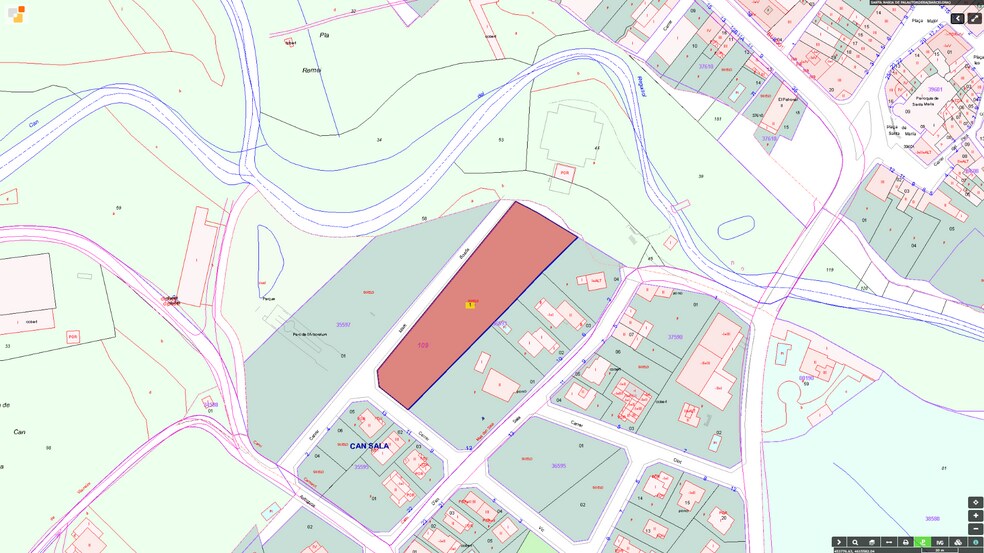 Terrain dans Santa Maria de Palautordera, Barcelona à vendre - Plan cadastral – Image 3 sur 3