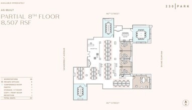 230 Park Ave, New York, NY à louer Plan d’étage– Image 1 sur 5