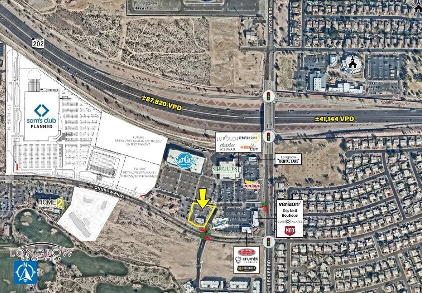 5854 Longbow, Mesa, AZ à louer - Aérien – Image 2 sur 2