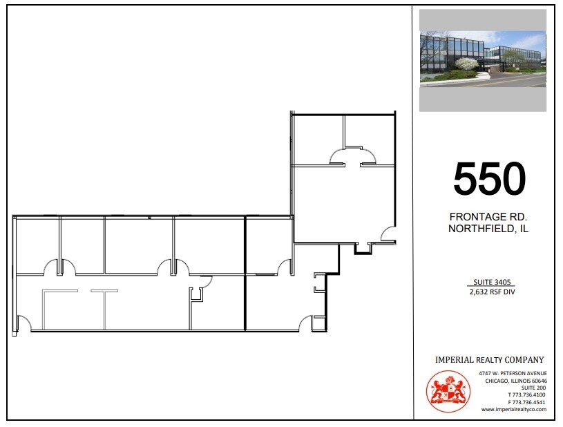 540-550 W Frontage Rd, Northfield, IL à louer Plan d’étage– Image 1 sur 6