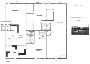 2976-2990 Voyager Dr, Green Bay, WI à louer Plan d’étage– Image 2 sur 2