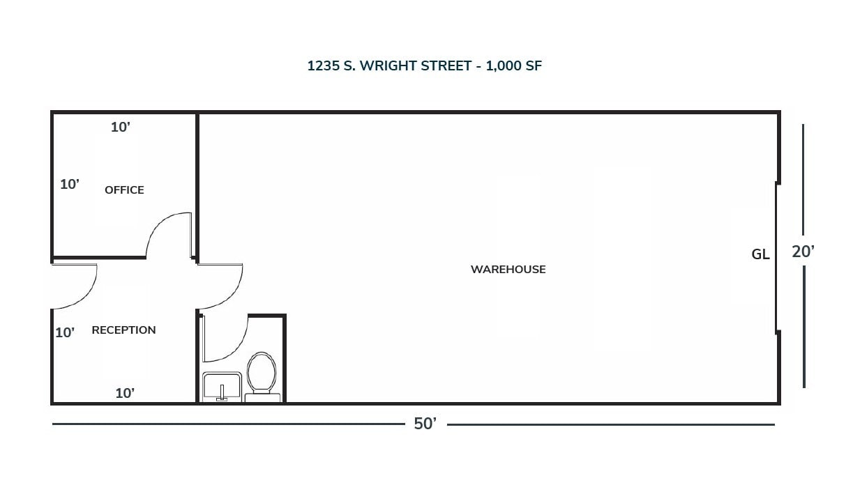 1233-1255 S Wright St, Santa Ana, CA à louer Plan d’étage– Image 1 sur 1