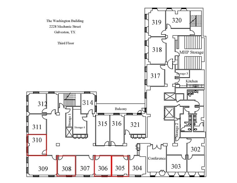 2228 Mechanic St, Galveston, TX à louer - Plan d’étage – Image 2 sur 19