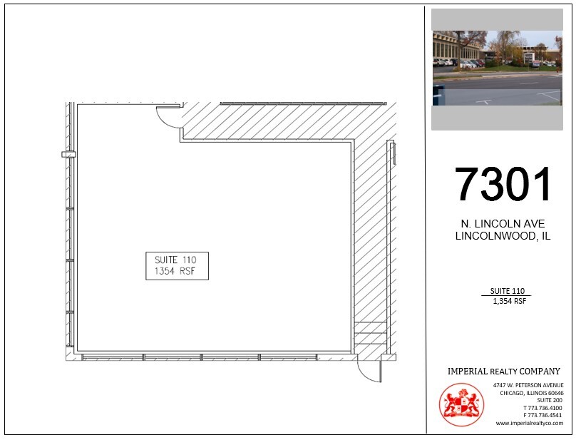 7301-7337 N Lincoln Ave, Lincolnwood, IL à louer Plan d’étage– Image 1 sur 4