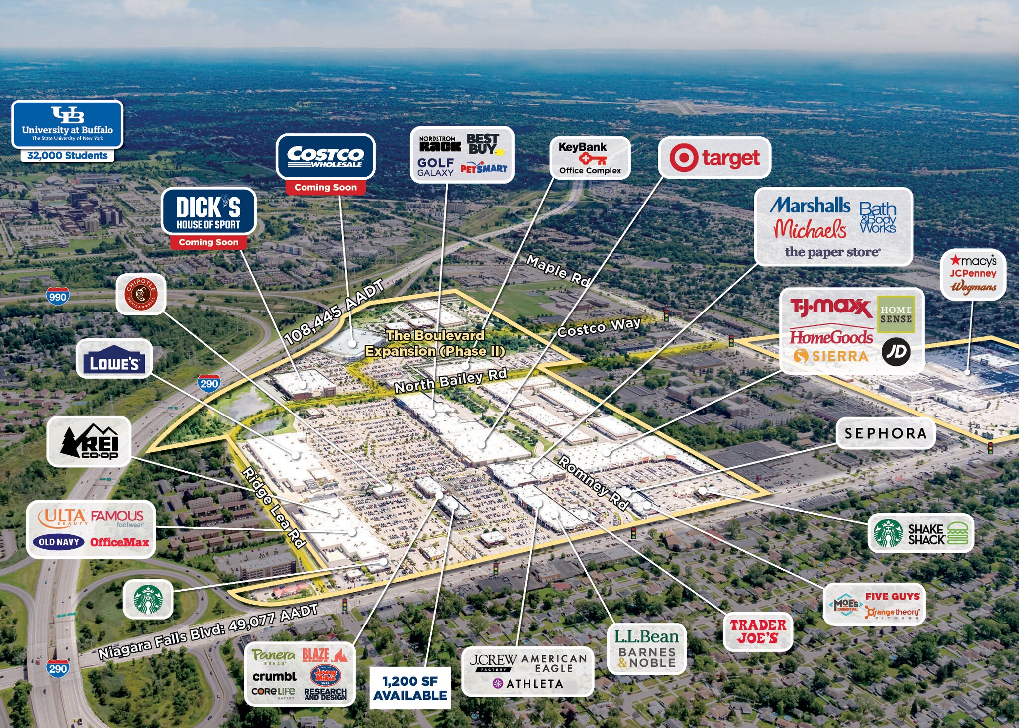 1565-1641 Niagara Falls Blvd, Amherst, NY à louer Photo de l’immeuble– Image 1 sur 1