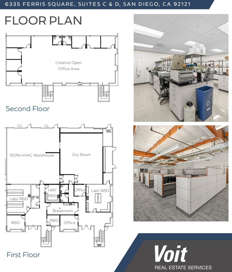 6335 Ferris Sq, San Diego, CA à louer Plan d’étage– Image 1 sur 1