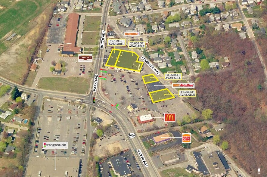 1400-1450 Park Ave, Woonsocket, RI à louer - Aérien – Image 3 sur 4