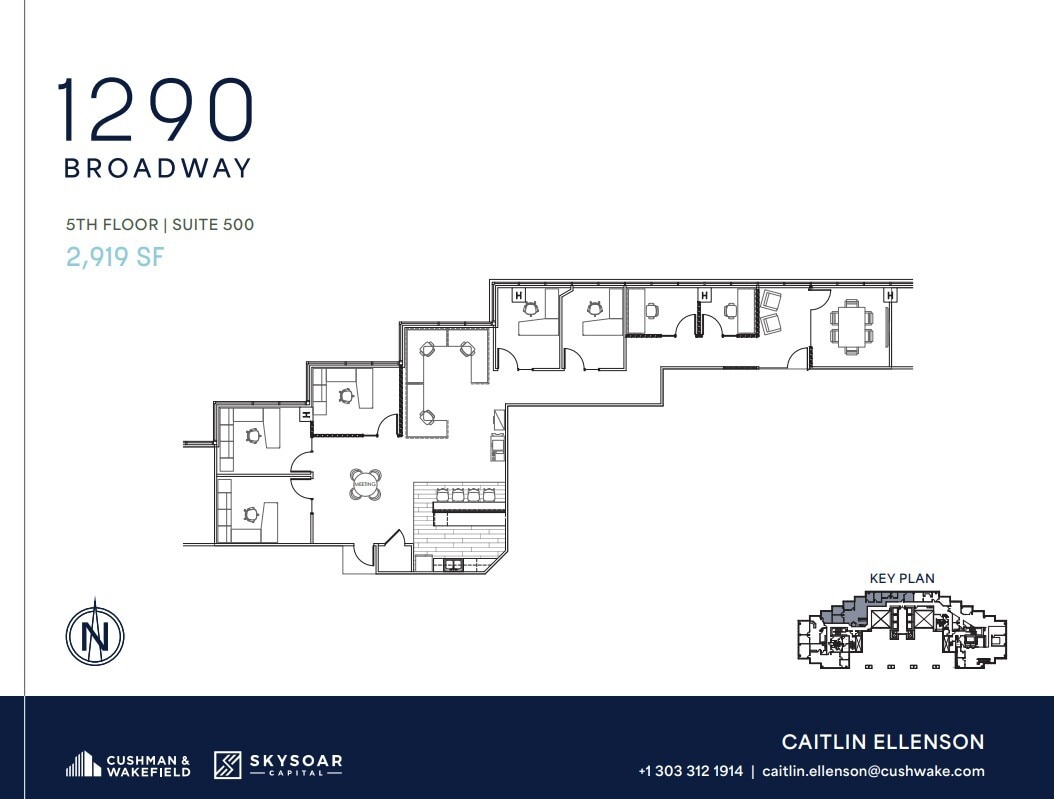 1290 Broadway, Denver, CO à louer Plan d’étage– Image 1 sur 1