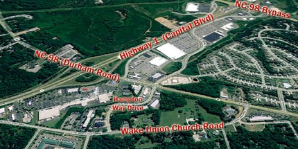 12316 Hampton Way, Wake Forest, NC - VUE AÉRIENNE  vue de carte