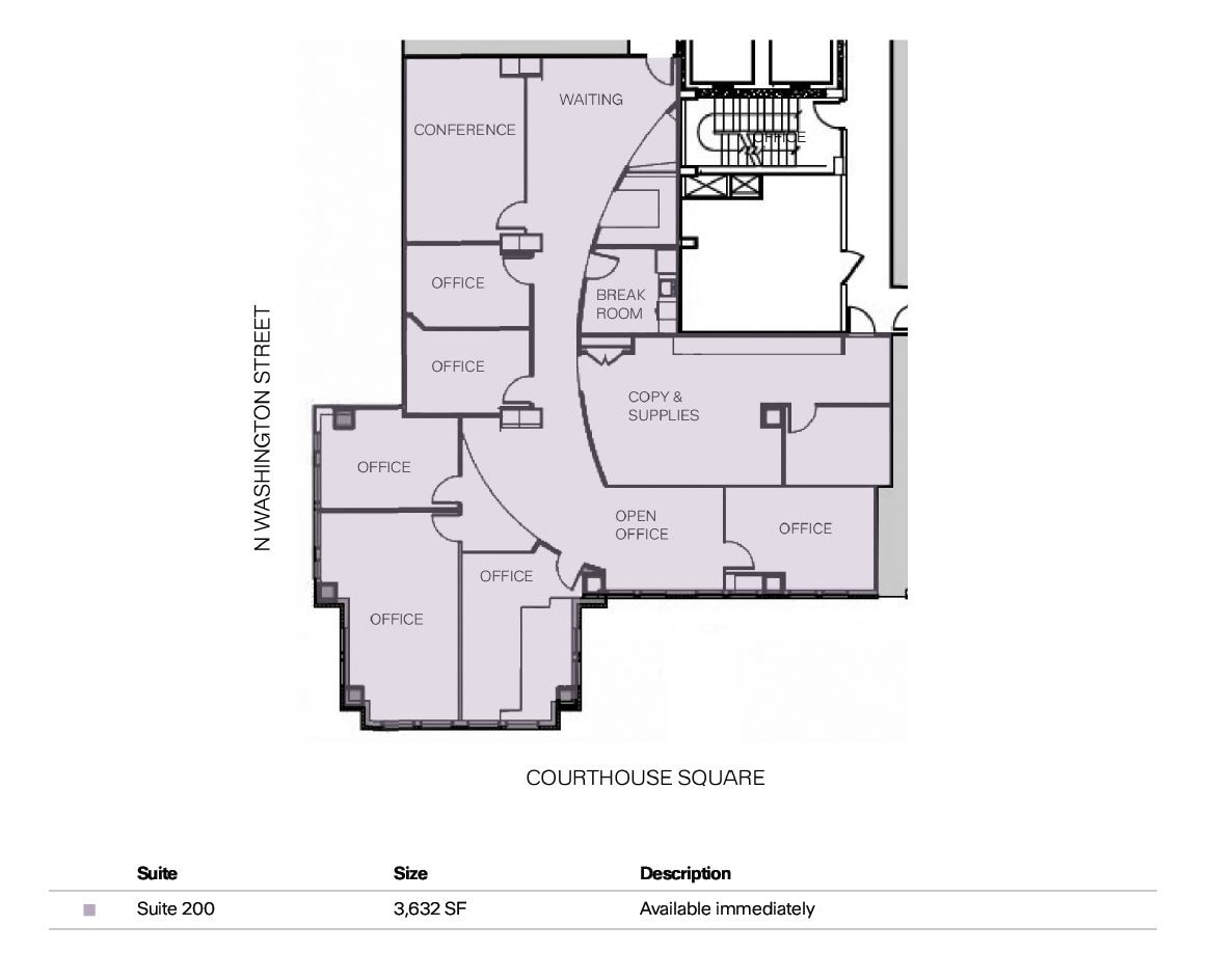 11 N Washington St, Rockville, MD à louer Plan d’étage– Image 1 sur 1