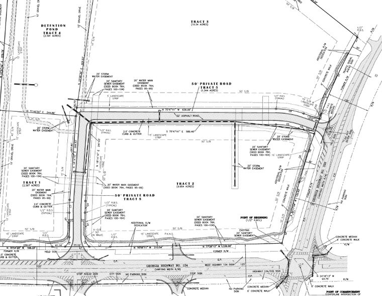 5994 Hwy 124, Hoschton, GA à louer - Plan de site – Image 2 sur 2