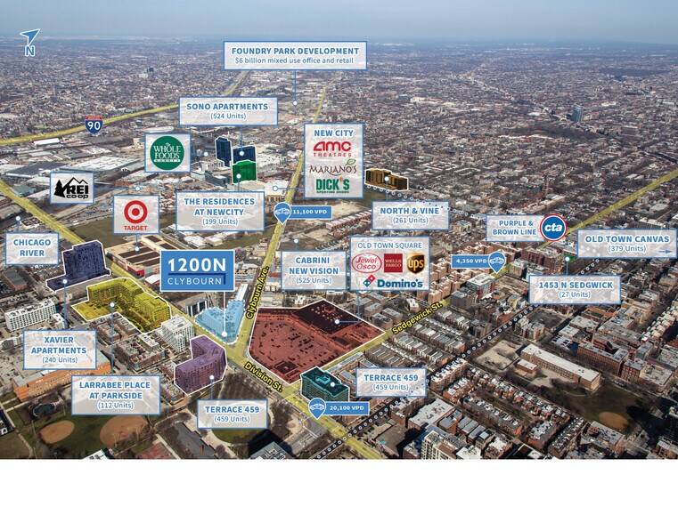 1200 N Clybourn Ave, Chicago, IL à vendre - Photo de l’immeuble – Image 3 sur 7