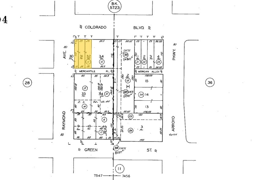 12-22 S Raymond Ave, Pasadena, CA à louer - Plan cadastral – Image 2 sur 13