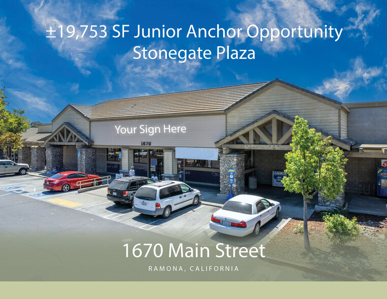 1670 Main St, Ramona, CA à louer - Photo de l’immeuble – Image 1 sur 6