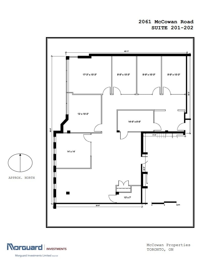 2041-2071 Mccowan Rd, Toronto, ON à louer Plan d’étage– Image 1 sur 1