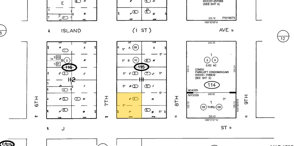 704 J St, San Diego, CA à vendre - Plan cadastral – Image 2 sur 11