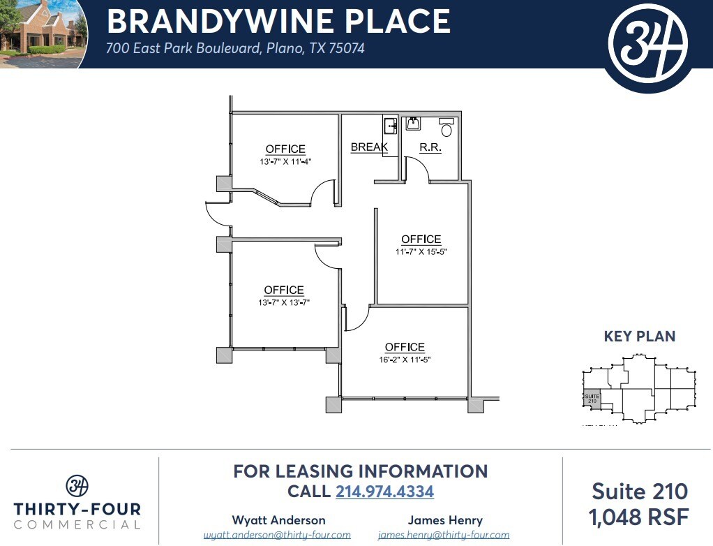 720 E Park Blvd, Plano, TX à louer Plan d’étage– Image 1 sur 1