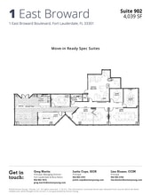 1 E Broward Blvd, Fort Lauderdale, FL à louer Plan d’étage– Image 1 sur 1